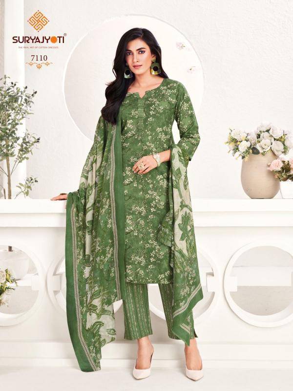Suryajyoti trendy cotton vol-71 Surat dress material wholesale market